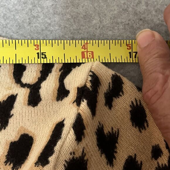 Womens Cardigan Duster SZ XL Long Animal Leopard Cheetah Casual Exotic Party Y2K - Picture 9 of 10
